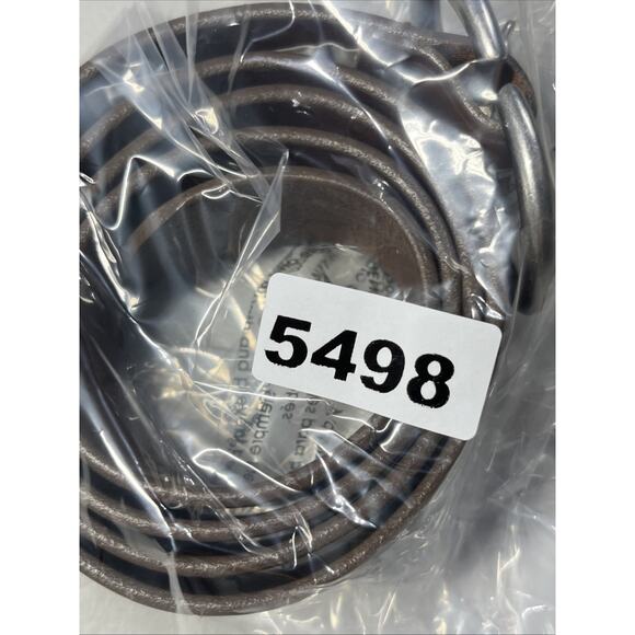 LOFT Leather Belt Womens Large Brown Silver Tone Buckle and Keeper Made in USA - Picture 8 of 8